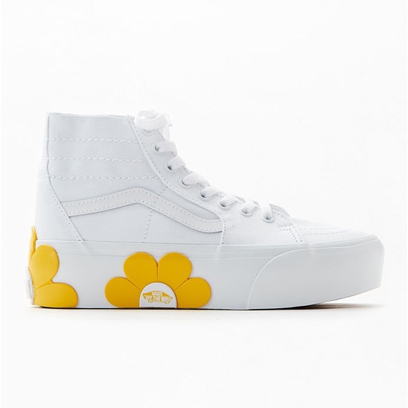 Vans Sneakers Sk8-Hi Sneakers Tapered Stackform Platform Floral Daisy High Top - Picture 1 of 14
